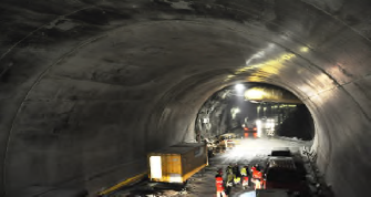 The Ulvin ntunnel, first tunnel in Norway with full cast in place concrete lining
