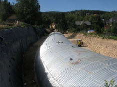 fig 3 - Construction of road tunnel in Karpacz