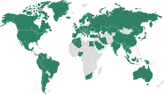 ITA presence world map
