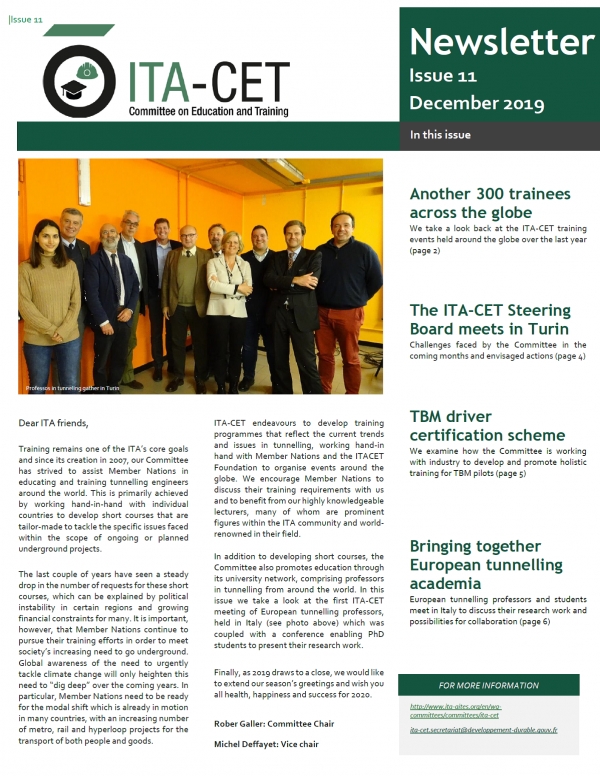 Read the latest issue of our ITA-CET newsletter!