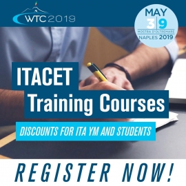 Register now for the ITACET training courses at the WTC 2019!