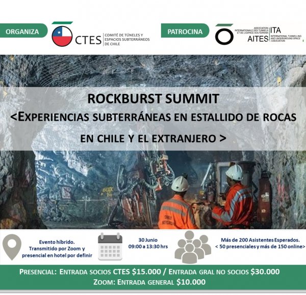 ROCKBURST  SUMMIT: Experiencias subterráneas en estallido de rocas