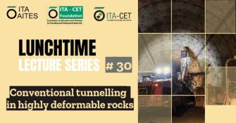 Join us on 14th November for our lunchtime lectures on conventional tunnelling in highly deformable rocks