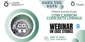 Webinar on &quot;Low Carbon Concrete Linings - Case studies&quot;