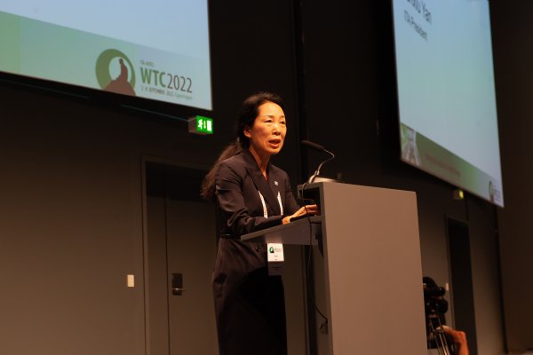President Jenny Yan at the WTC 2022 Opening Ceremony